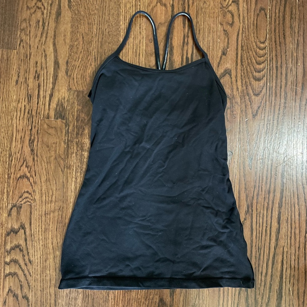 Lululemon Power Y Flow Y Spaghetti Strap Tank Top Black
